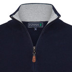 Visible Pullover // Navy + Gray (M)