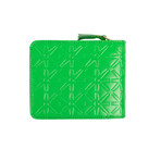 Leather Star Cardholder Zip Around Wallet // Green