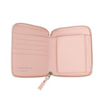 Animal Embossed Patchwork Square Wallet // Pink