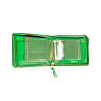 Leather Star Cardholder Zip Around Wallet // Green