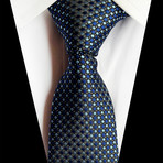 Handmade Silk Tie // Multicolor + Blue Fusion