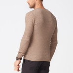 Isaac V-Neck Sweater // Beige (S)