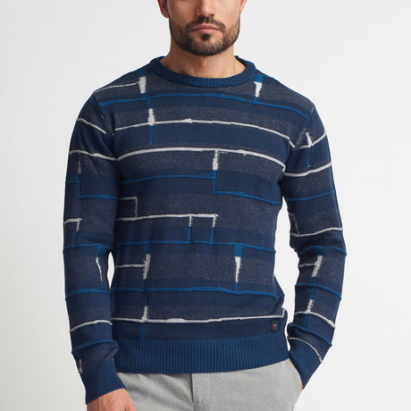 Ethan Crew Neck Sweater // Indigo (S)