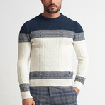 Jeremy Crew Neck Sweater // Ecru (M)