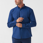 Steven Long Sleeve Button Up Shirt // Indigo (XL)