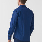 Steven Long Sleeve Button Up Shirt // Indigo (XL)