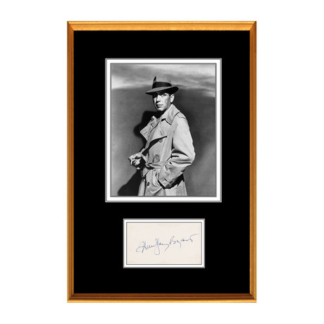 Humphrey Bogart Autograph Display