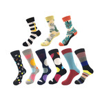 Assorted Soft Cotton Socks Bundle 7 // Multicolor // Pack of 9