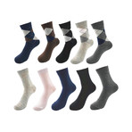 Assorted Soft Cotton Socks Bundle 8 // Multicolor // Pack of 10