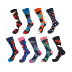 Assorted Soft Cotton Socks Bundle 11 // Multicolor // Pack of 9