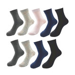 Assorted Soft Cotton Socks Bundle 15 // Multicolor // Pack of 9