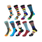 Assorted Soft Cotton Socks Bundle 14 // Multicolor // Pack of 9
