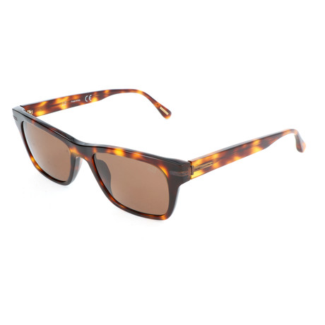 Men's SDH014 Polarized Sunglasses // Matte Dark Havana + Orange