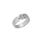 Piaget 18k White Gold Diamond Heart Ring // Ring Size: 6.25 // Pre-Owned
