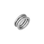 Vintage Bulgari 18k White Gold B.Zero1 3 Band Ring // Ring Size: 6