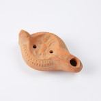 Ancient Carthage // Oil Lamp With Canine