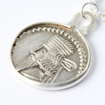 Ancient Persian Silver Coin Pendant