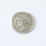 Roman Republic Silver Coin Struck 104 BC // Jupiter, "Saturn"