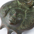 Etruscan Bronze Handle c. 300-200 BC // Medusa