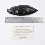 Large Mayan Obsidian Spear Blade