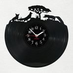 Foxes // 4 (Dark Clock Face)