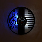 Piano Keys + Treble Clef (Light Clock Face)