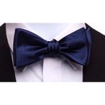 Self Tie Silk Bow Tie II // Navy Blue