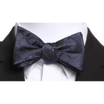 Self Tie Silk Bow Tie I // Navy Blue