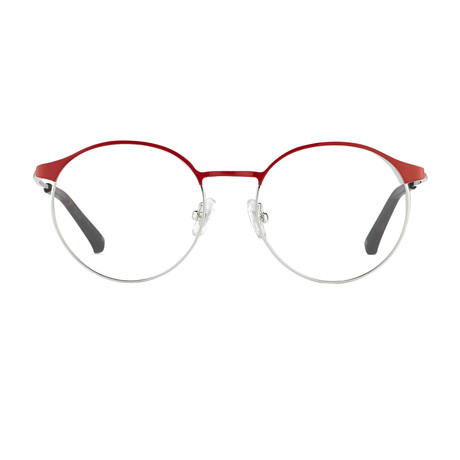 Unisex PL63C3OPT // Frosted T-Shell + Burgundy + Nickel // Optical