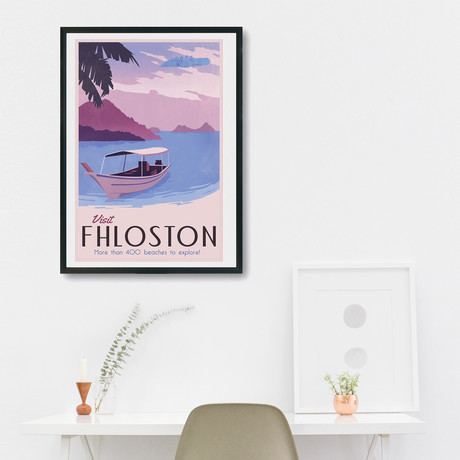 Relax on Fhloston Travel Print (12"W x 18"H x 0.1"D)