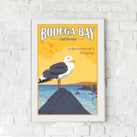 Bodega Bay Travel Print (12"W x 18"H x 0.1"D)