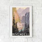 Visit Rivendell Travel Print (24"W x 36"H x 0.1"D)
