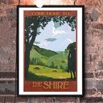 Visit the Shire Travel Print (12"W x 18"H x 0.1"D)