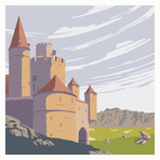 Castle of the Wicked Witch Travel Print (12"W x 18"H x 0.1"D)