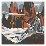 Mountains of Madness Travel Print (12"W x 18"H x 0.1"D)