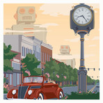 Main Street Robot Invasion Print (12"W x 18"H x 0.1"D)