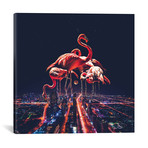 Flamingo Nights Faded // Soaring Anchor Designs (18"W x 18"H x 0.75"D)