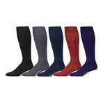 Work Week Pima Cotton Over the Calf Dress Socks // Multicolor // Pack of 5