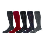 Work Week Merino Wool Over the Calf Dress Socks // Multicolor // Pack of 5