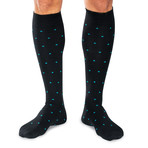 Pima Cotton Over the Calf Dress Socks // Black // Pack of 4