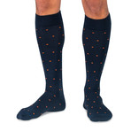 Merino Wool Over the Calf Dress Socks // Navy + Black // Pack of 4