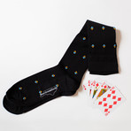 Pima Cotton Over the Calf Dress Socks // Black // Pack of 4