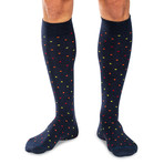 Work Week Merino Wool Over the Calf Dress Socks // Black + Navy // Pack of 5