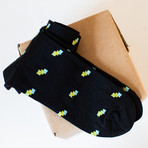 Pima Cotton Over the Calf Dress Socks // Black // Pack of 4