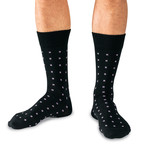 Merino Wool Mid-Calf Dress Socks // Black + Charcoal + Navy // Pack of 6