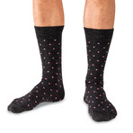 Merino Wool Mid-Calf Dress Socks // Black + Charcoal + Navy // Pack of 6