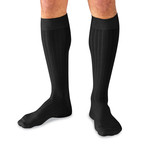 Classic Colors Pima Cotton Over the Calf Dress Socks // Black + Gray + Navy // Pack of 12