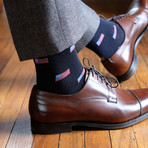 Merino Wool Over the Calf Dress Socks III // Multicolor // Pack of 3