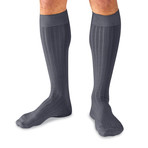 Classic Colors Pima Cotton Over the Calf Dress Socks // Black + Gray + Navy // Pack of 12