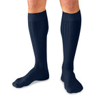 Classic Colors Pima Cotton Over the Calf Dress Socks // Black + Gray + Navy // Pack of 12